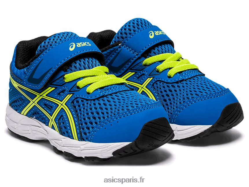 enfants Asics Contient 6 taille enfant en bas âge BXL8B24562 bleu directoire/zeste de citron vert