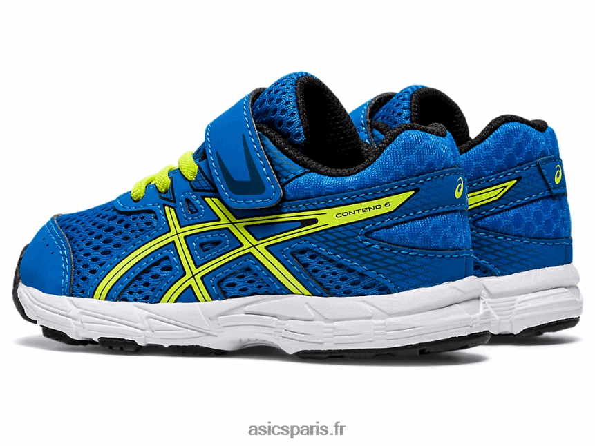 enfants Asics Contient 6 taille enfant en bas âge BXL8B24562 bleu directoire/zeste de citron vert