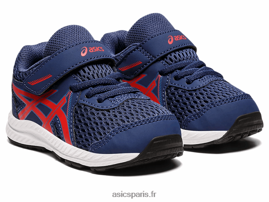 enfants Asics Contient 7 taille enfant en bas âge BXL8B24390 océan profond/rouge classique