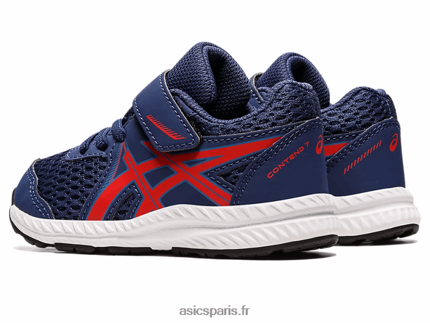 enfants Asics Contient 7 taille enfant en bas âge BXL8B24390 océan profond/rouge classique