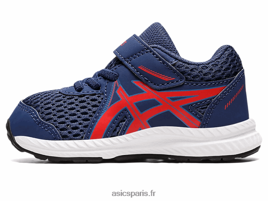 enfants Asics Contient 7 taille enfant en bas âge BXL8B24390 océan profond/rouge classique