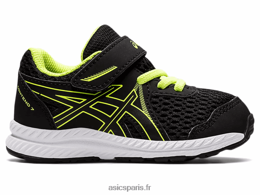 enfants Asics Contient 7 taille enfant en bas âge BXL8B24485 noir/vert danger