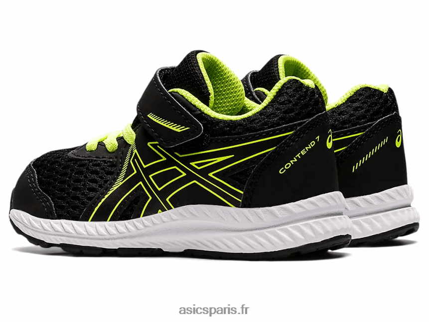 enfants Asics Contient 7 taille enfant en bas âge BXL8B24485 noir/vert danger