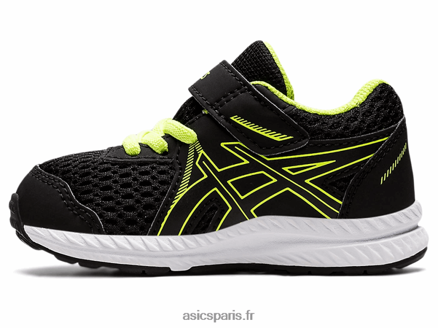 enfants Asics Contient 7 taille enfant en bas âge BXL8B24485 noir/vert danger