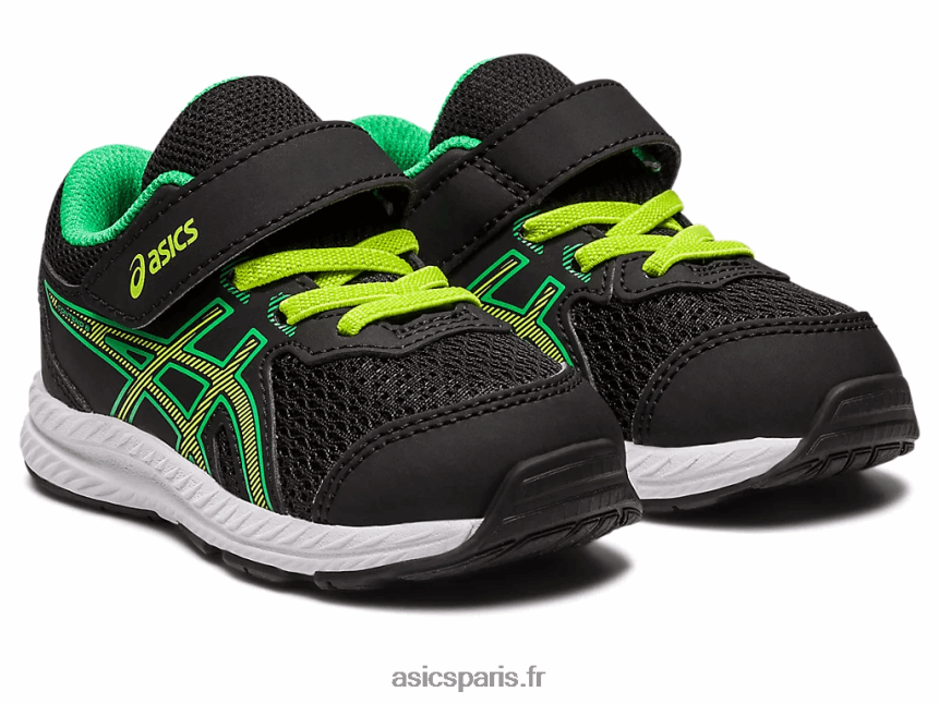 enfants Asics Contient 8 taille enfant en bas âge BXL8B24316 noir/zeste de citron vert