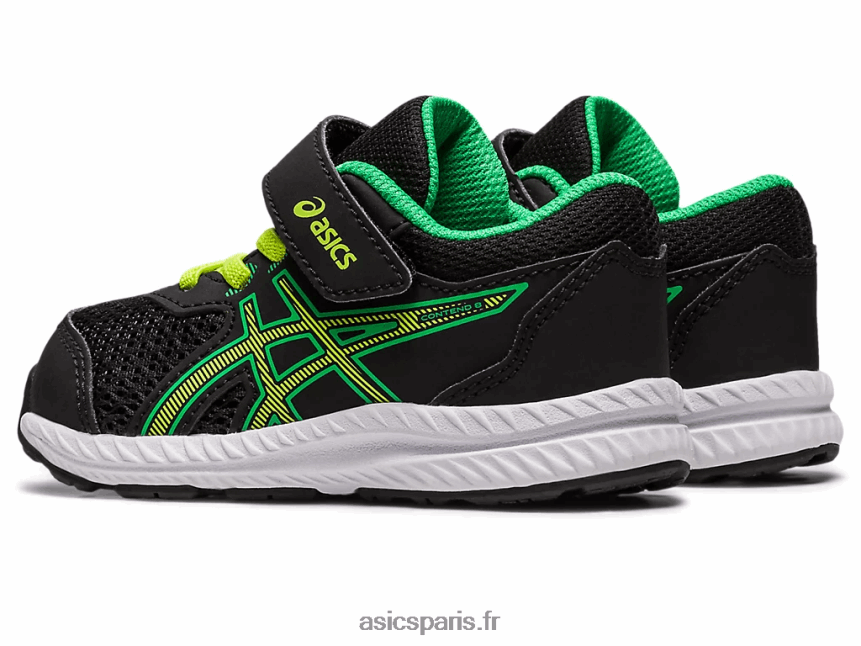 enfants Asics Contient 8 taille enfant en bas âge BXL8B24316 noir/zeste de citron vert