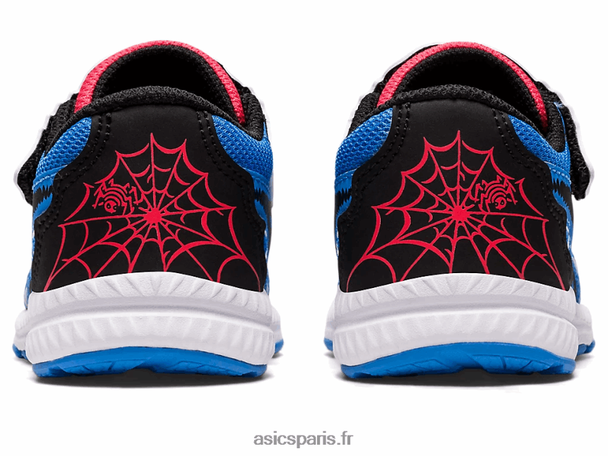 enfants Asics contend 8 cour d\'école de la taille d\'un tout-petit BXL8B24407 côte bleue/noir