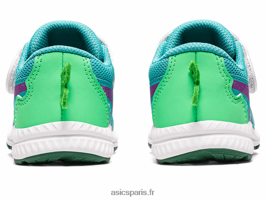 enfants Asics contend 8 cour d\'école de la taille d\'un tout-petit BXL8B24411 verre de mer/orchidée