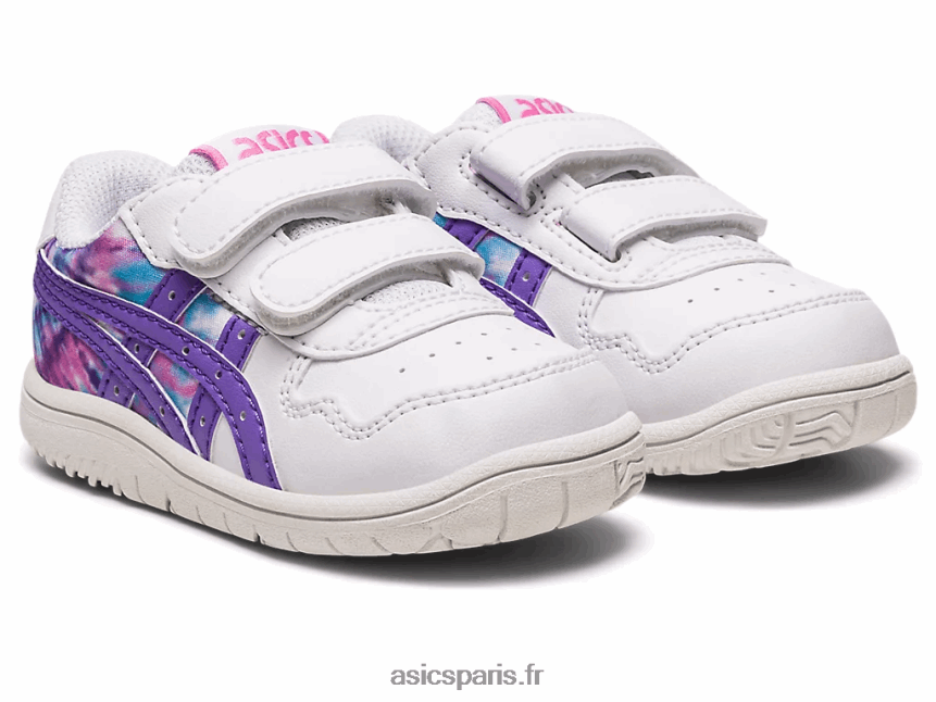 enfants Asics taille du tout-petit au japon BXL8B24325 blanc/améthyste