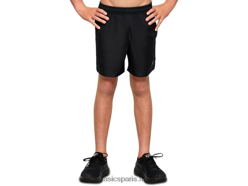 enfants Asics short de sport tissé pour jeune BXL8B24226 performance noir
