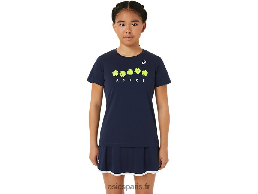 enfants Asics t-shirt graphique de tennis BXL8B24240 minuit