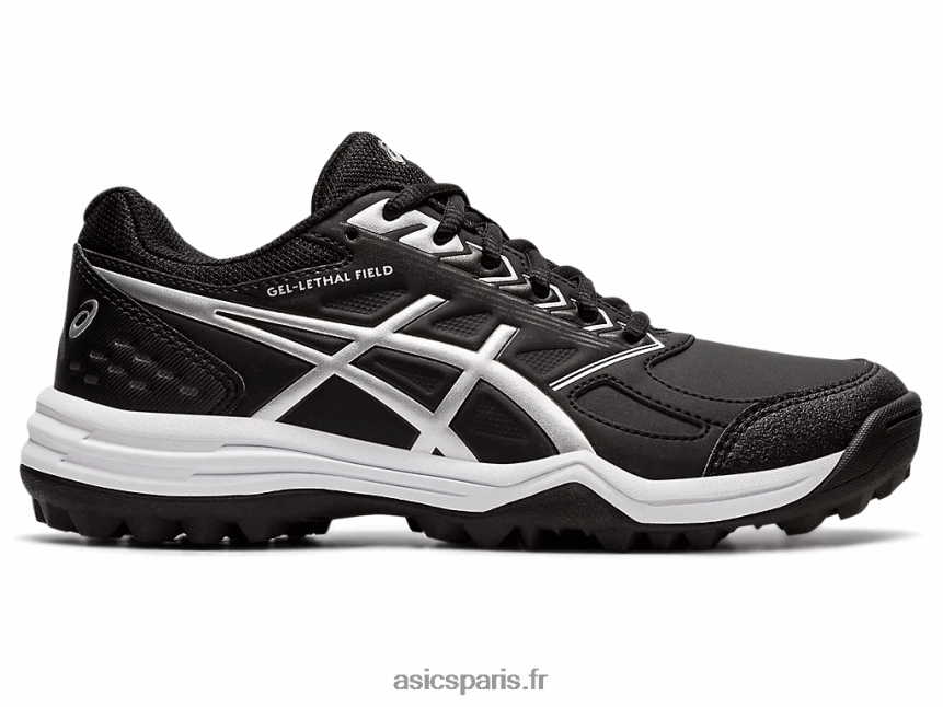 femmes Asics champ létal de gel BXL8B23578 noir/argent pur