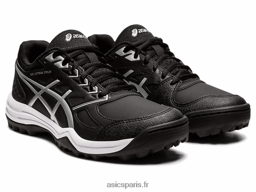 femmes Asics champ létal de gel BXL8B23578 noir/argent pur