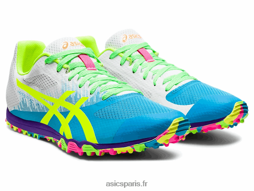 femmes Asics hyper xc 2 BXL8B21665 aqua numérique/jaune de sécurité