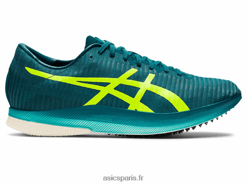femmes Asics metaspeed ld BXL8B21382 pin velours/jaune sécurité