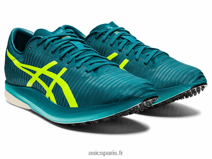 femmes Asics metaspeed ld BXL8B21382 pin velours/jaune sécurité