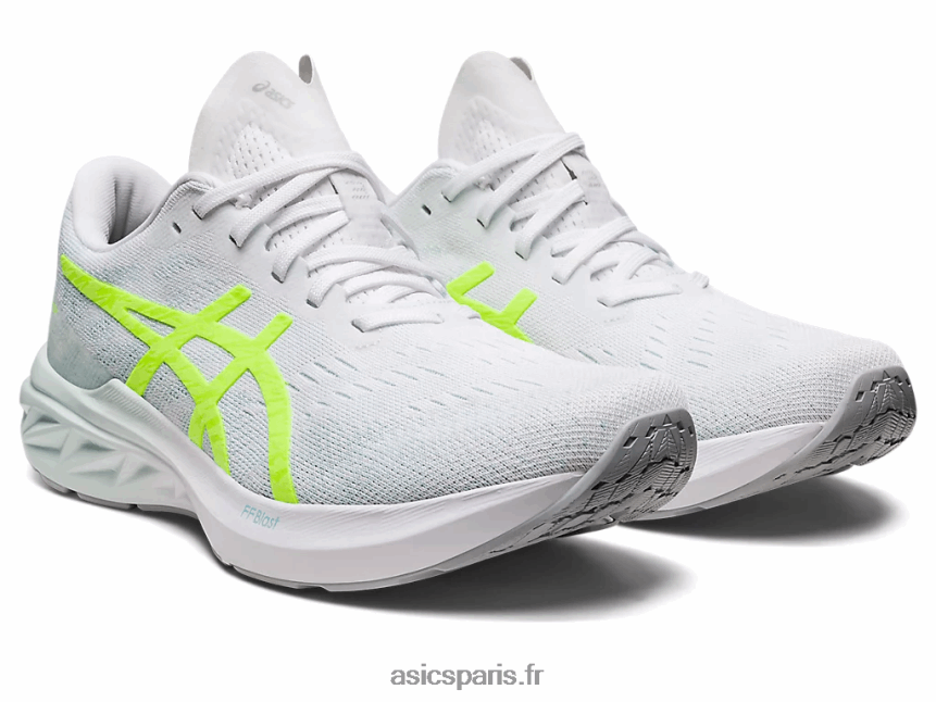 femmes Asics Dynablast 3 BXL8B22722 blanc/jaune de sécurité