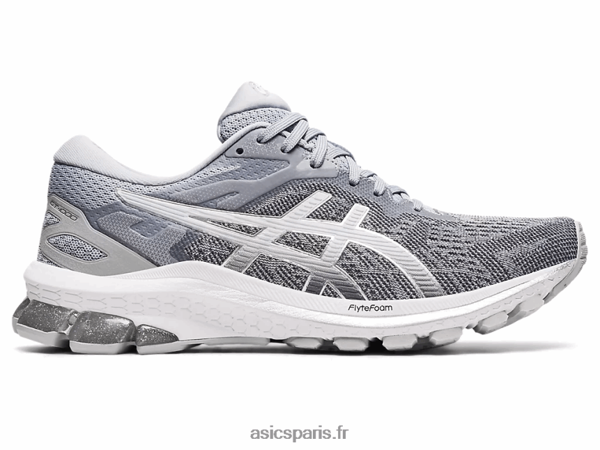 femmes Asics GT-1000 10 BXL8B23988 gris piémont/argent pur