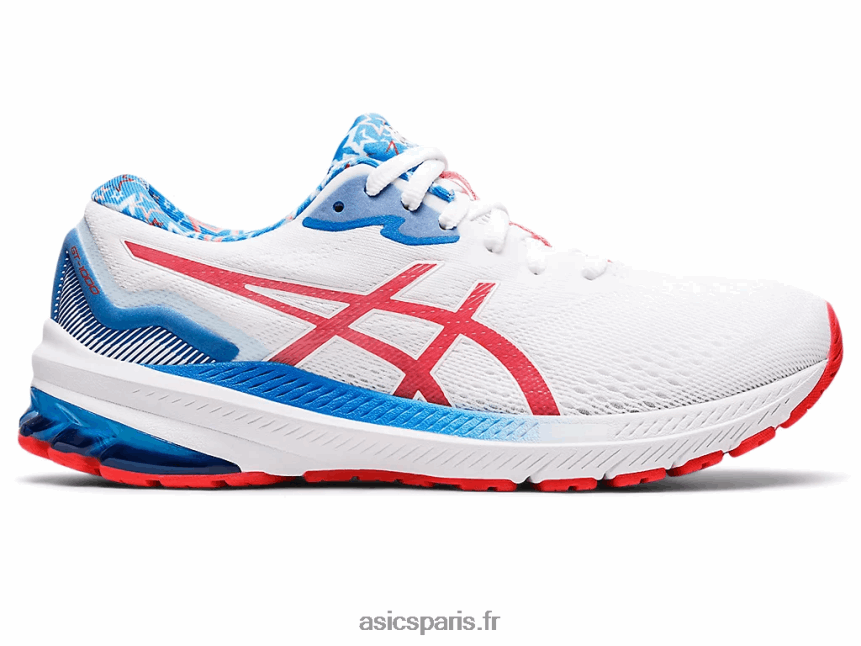 femmes Asics GT-1000 11 BXL8B23210 blanc/rouge électrique