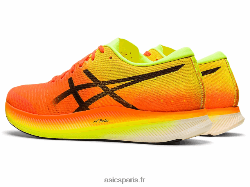 femmes Asics bord métavitesse BXL8B22845 orange vif/noir