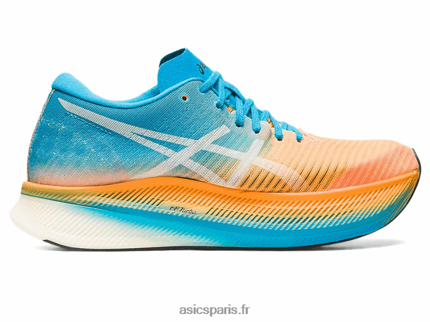 femmes Asics ciel métavitesse BXL8B22633 orange pop/bleu île