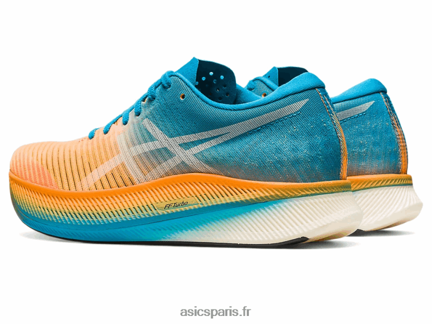femmes Asics ciel métavitesse BXL8B22633 orange pop/bleu île