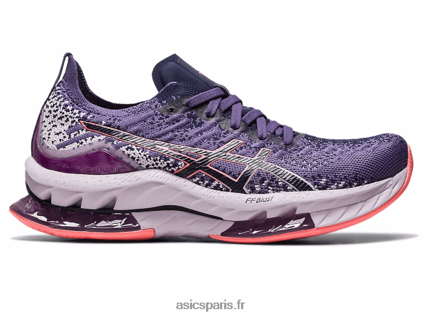 femmes Asics explosion de gel-kinsei BXL8B22419 violet poussiéreux/papaye