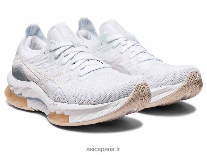 femmes Asics explosion de gel-kinsei BXL8B22439 blanc/beige minéral