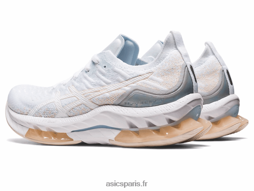 femmes Asics explosion de gel-kinsei BXL8B22439 blanc/beige minéral