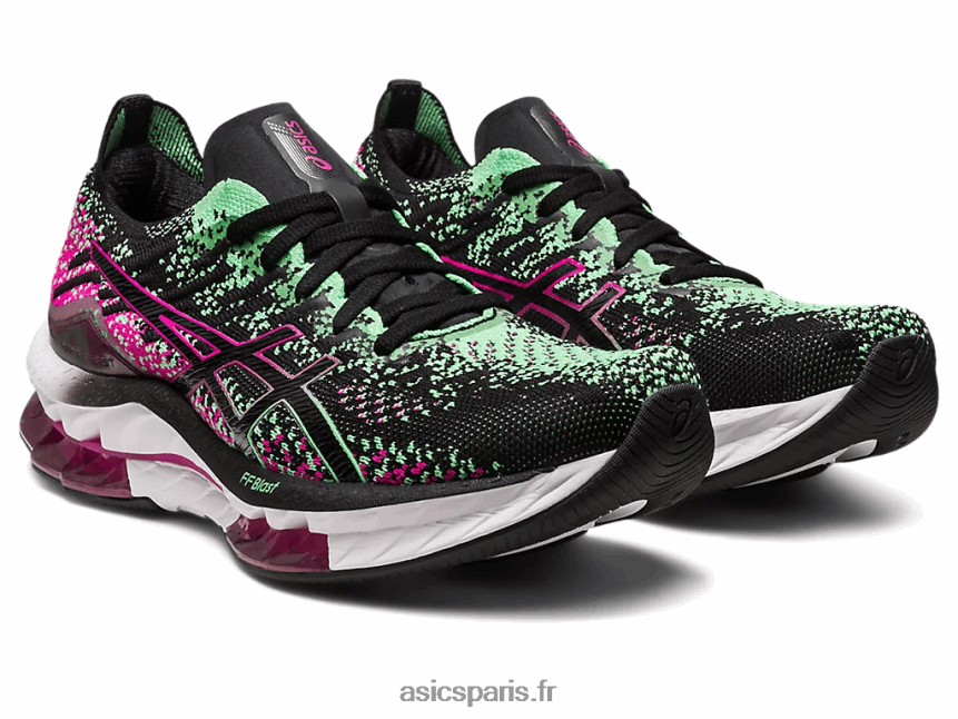 femmes Asics explosion de gel-kinsei BXL8B22581 rave noir/rose