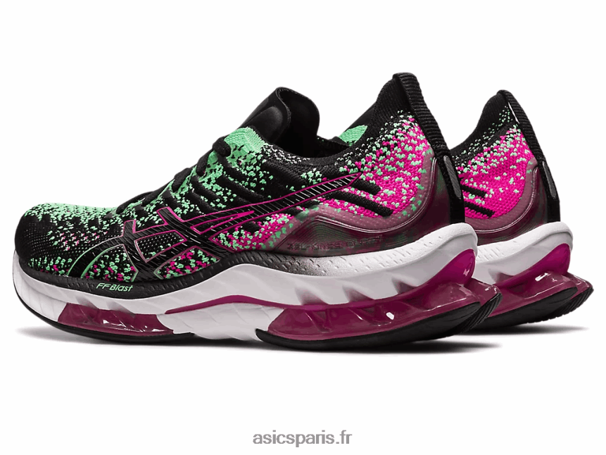 femmes Asics explosion de gel-kinsei BXL8B22581 rave noir/rose