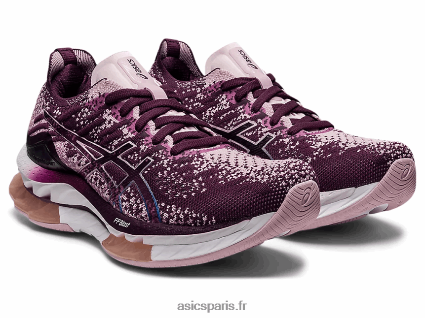 femmes Asics explosion de gel-kinsei BXL8B23607 prune profond/rose à peine