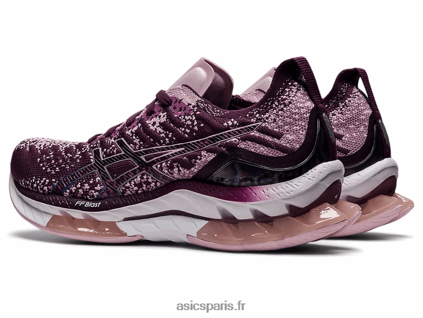 femmes Asics explosion de gel-kinsei BXL8B23607 prune profond/rose à peine