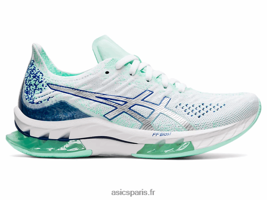 femmes Asics explosion de gel-kinsei BXL8B23679 blanc/argent pur