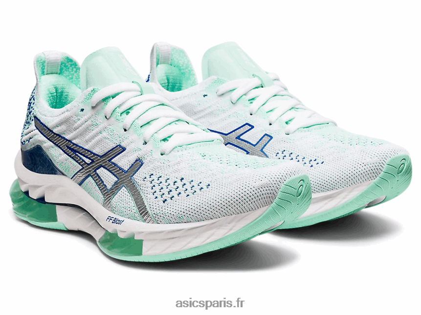 femmes Asics explosion de gel-kinsei BXL8B23679 blanc/argent pur