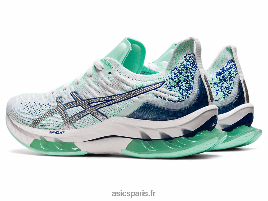 femmes Asics explosion de gel-kinsei BXL8B23679 blanc/argent pur