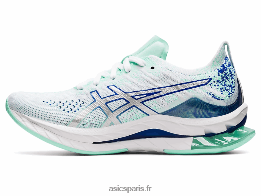 femmes Asics explosion de gel-kinsei BXL8B23679 blanc/argent pur