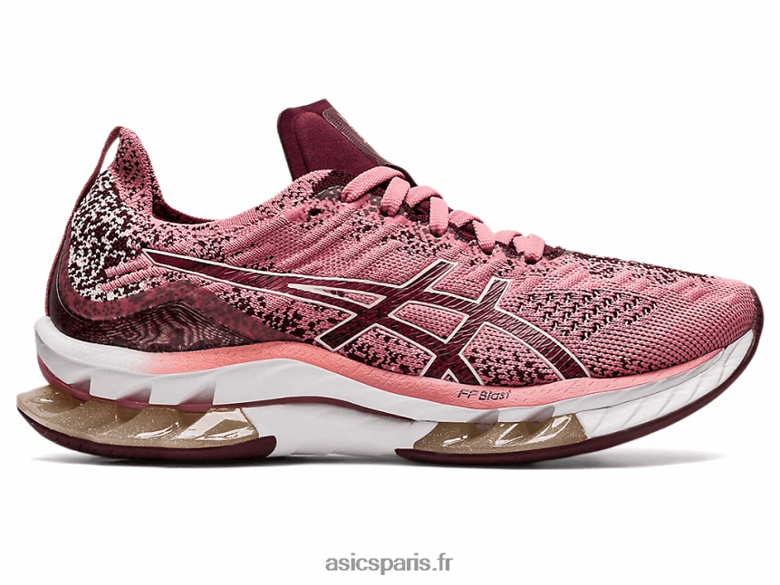 femmes Asics explosion de gel-kinsei BXL8B23680 rose fumé/mars profond