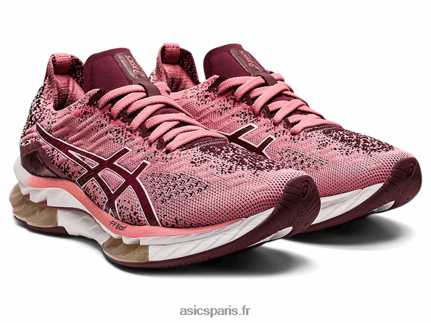 femmes Asics explosion de gel-kinsei BXL8B23680 rose fumé/mars profond