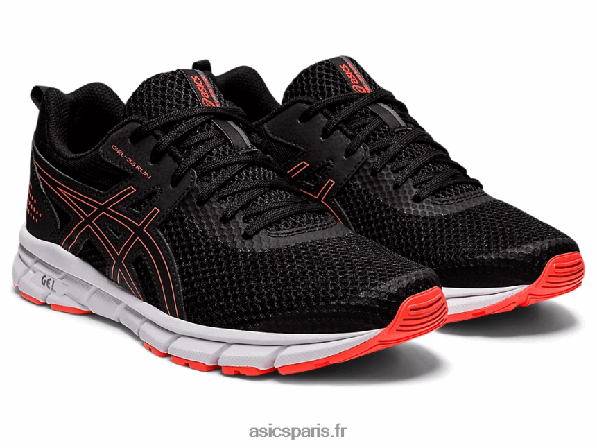 femmes Asics gel-33 BXL8B23911 noir/corail flash