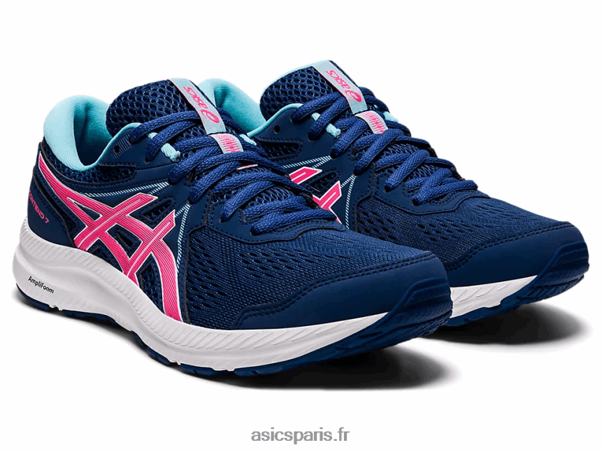 femmes Asics gel-content 7 BXL8B23695 bleu nuit/rose vif