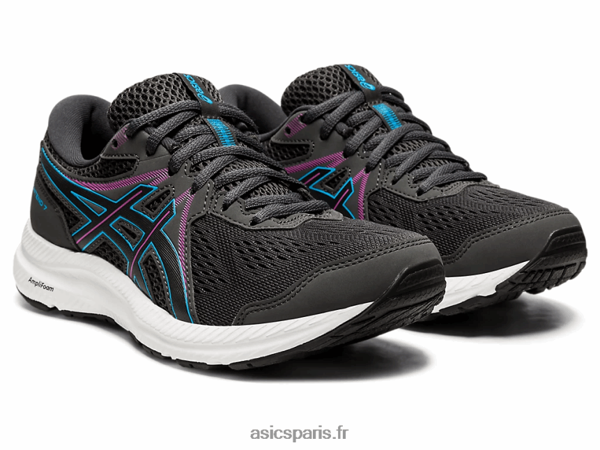 femmes Asics gel-content 7 BXL8B24024 gris graphite/aqua numérique