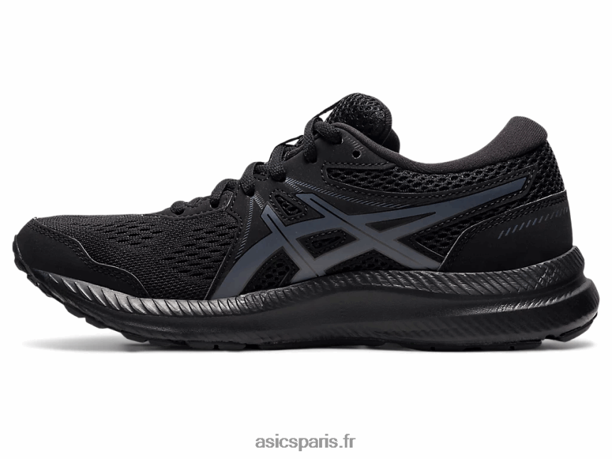 femmes Asics gel-content 7 de large BXL8B24013 noir/gris porteur
