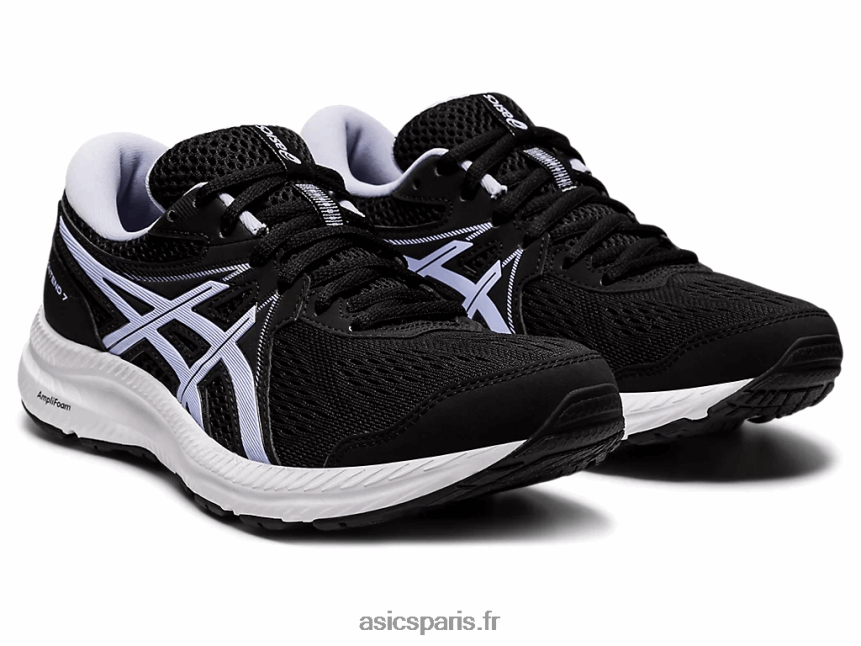 femmes Asics gel-content 7 de large BXL8B24018 noir/opale lilas