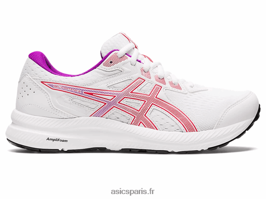 femmes Asics gel-content 8 BXL8B22657 alerte blanche/rouge
