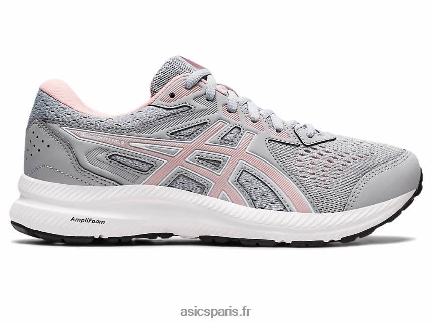 femmes Asics gel-content 8 BXL8B22685 gris piémont/rose givré