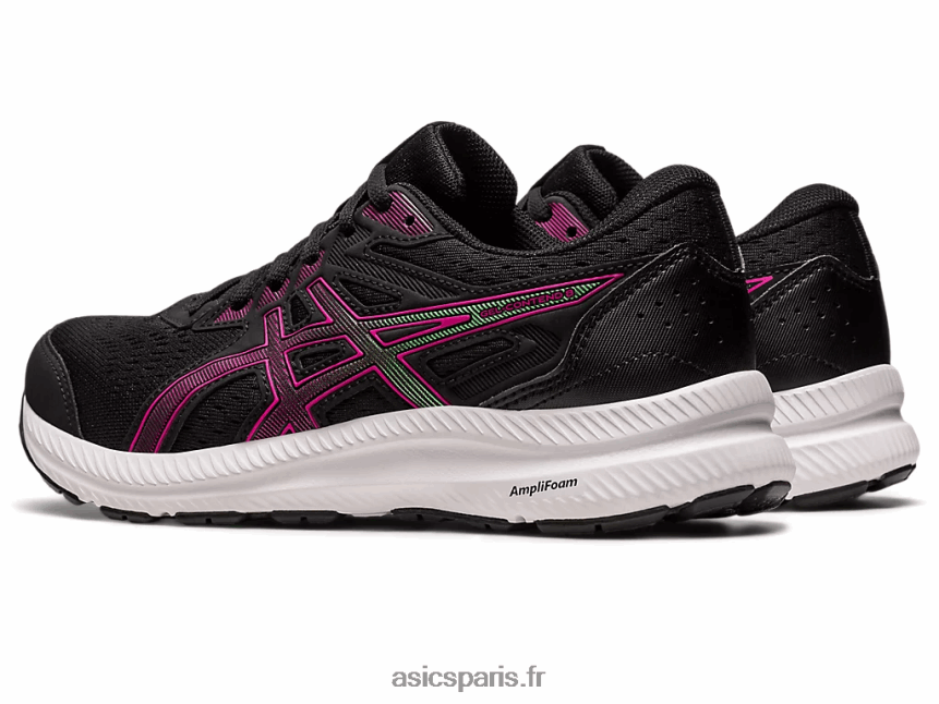 femmes Asics gel-content 8 de large BXL8B22435 rave noir/rose