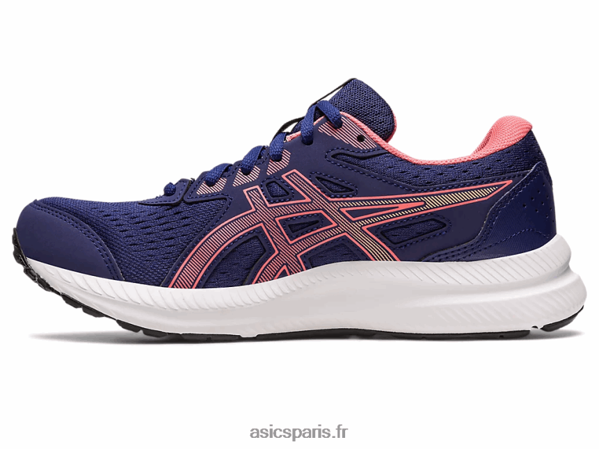 femmes Asics gel-content 8 de large BXL8B22455 bleu indigo/papaye