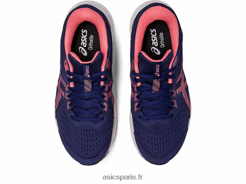 femmes Asics gel-content 8 de large BXL8B22455 bleu indigo/papaye