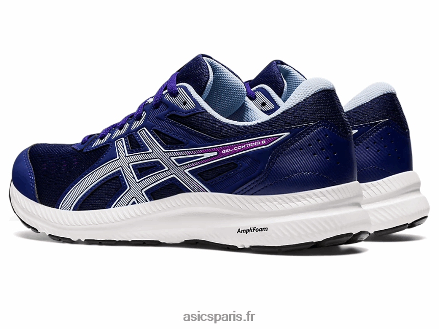 femmes Asics gel-content 8 de large BXL8B22597 bleu plongeant/ciel doux